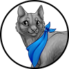 Bandanna Blue Japanese Bobtail