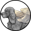Feather Wings White Cocker Spaniel