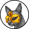 Masquerade Rose Mask Egyptian Mau