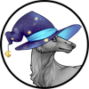 Midnight Wizard Hat Borzoi